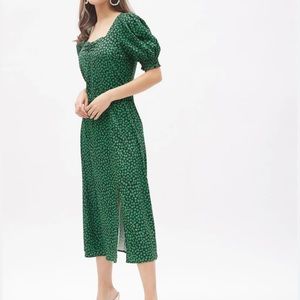 H&M Green Floral Maxi Dress